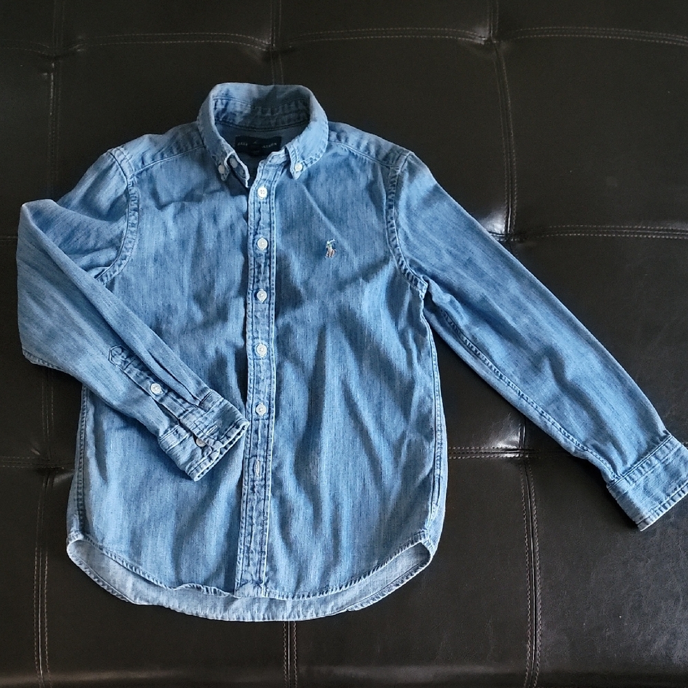 Ralph Lauren Light Blue Denim Button-Down Shirt